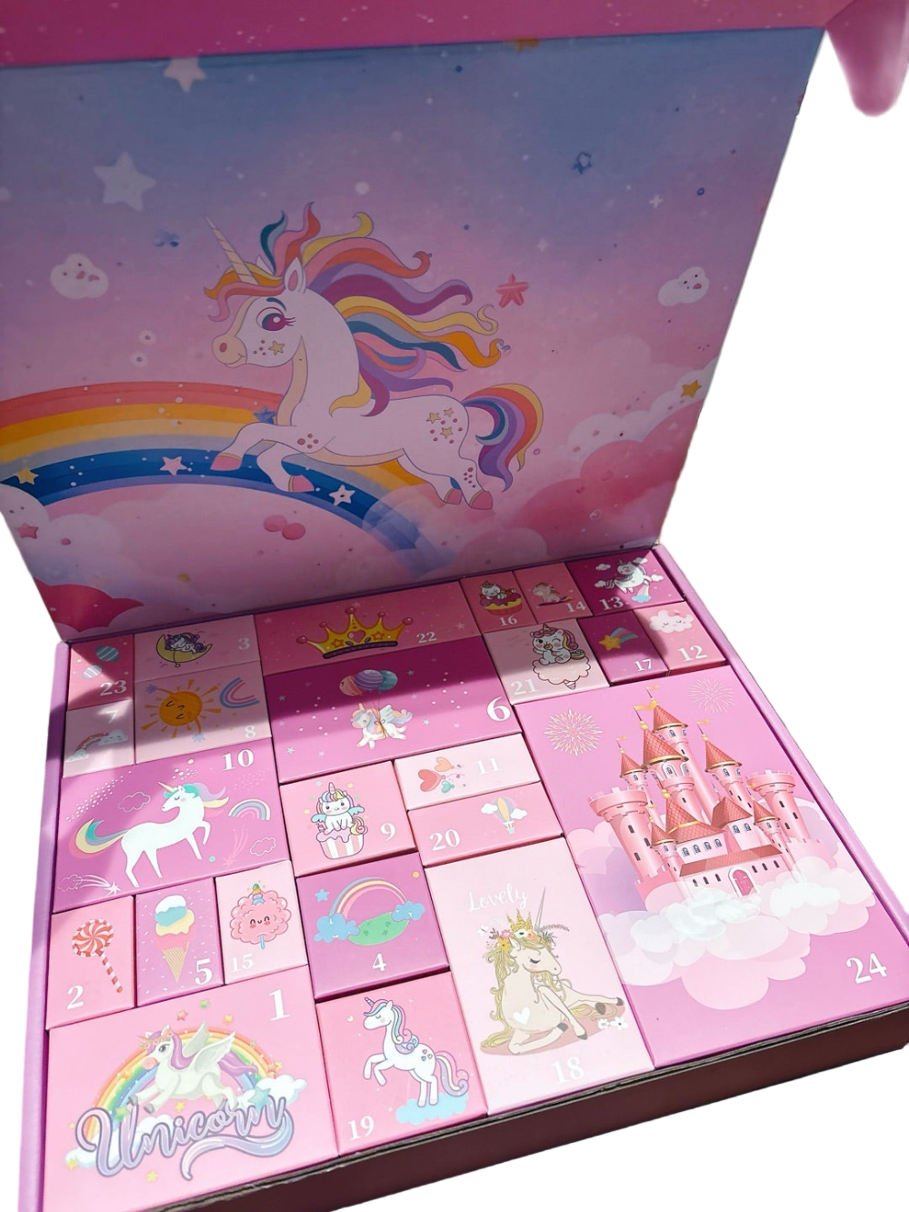 Kletshuts™ UnicornAdvent: Morsom Kreativ Jul Enhjørning Adventskalender