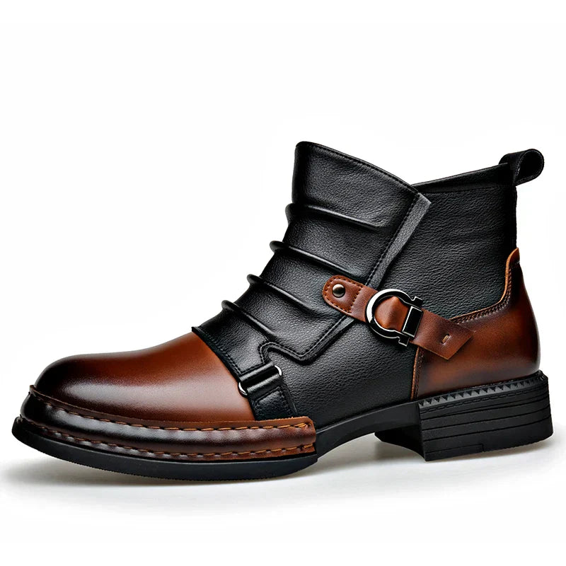 Happy™ CowboyBoots: Mænds Klassiske Britisk-Inspirerede Høj-Top Cowboy Støvler