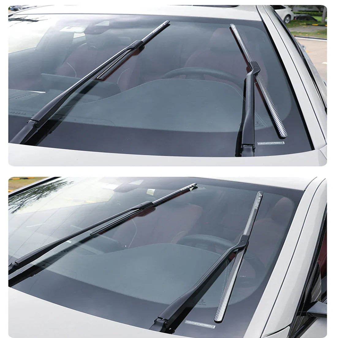 WindshieldWipers: Streak-Gratis Synlighed Holdbar Stille Nem Installation Vinduesviskere