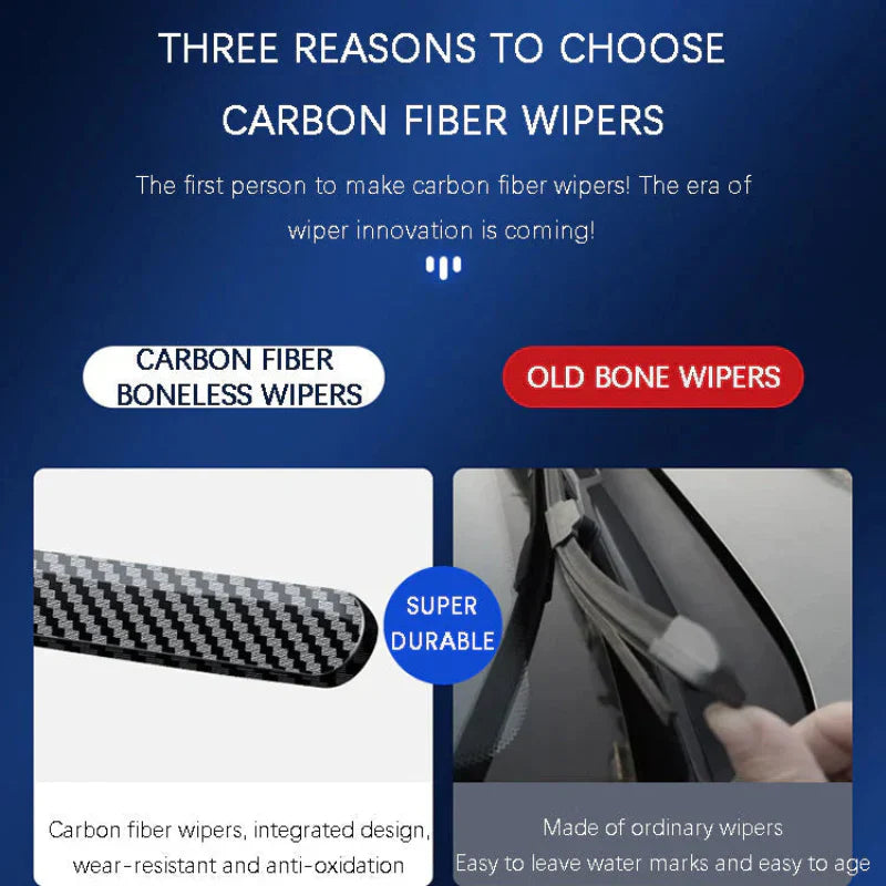 WindshieldWipers: Streak-Gratis Synlighed Holdbar Stille Nem Installation Vinduesviskere
