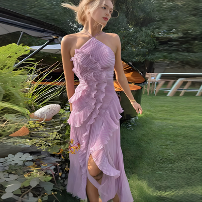 Icone™ RuffleDress - Elegant Stråleglans Luksus Ruffle Kjole