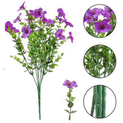 Globetrek° ArtificialFlowers 1+1 GRATIS: Utendørs og Innendørs Kunstige Blomster Planter