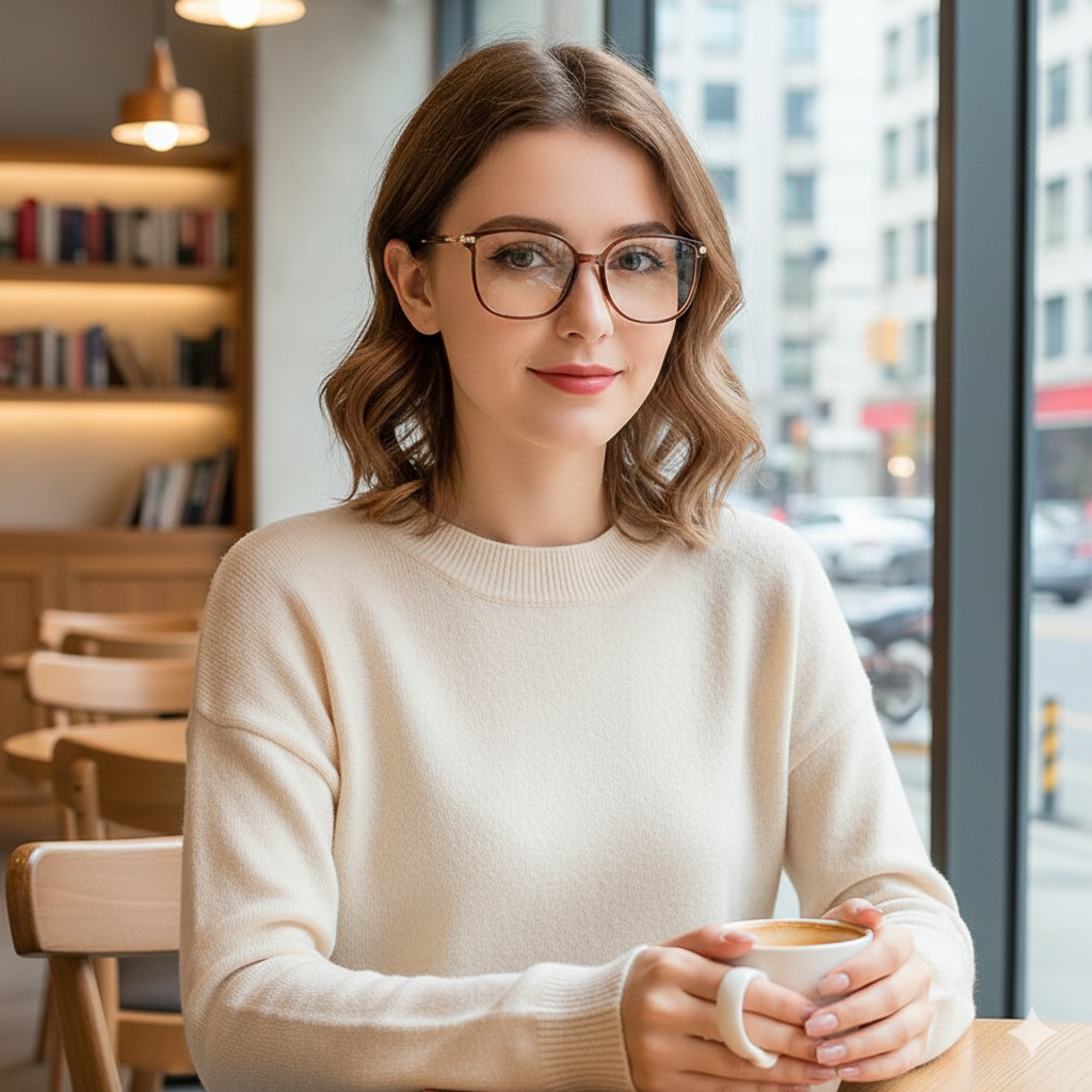 StylishGlasses 1+1 GRATIS: Anti-blått lys Slitesterke og lette stilige briller