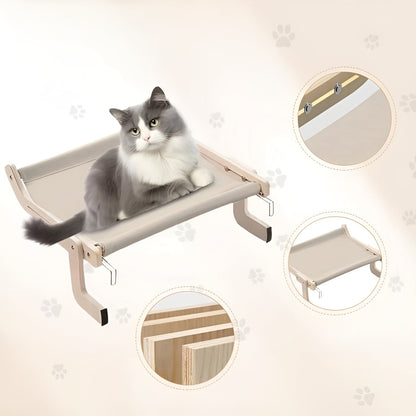 Catfri® HangingBed - Premium Justerbar Træ Kat Hængekøje Hængende Seng
