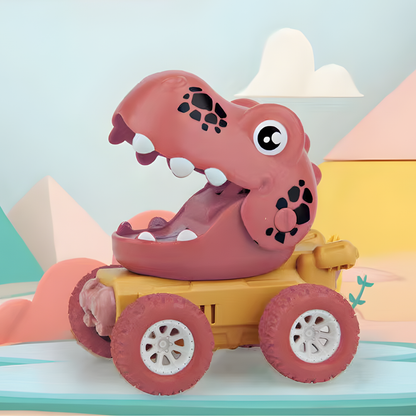 Kletshuts™ DinosaurToy: Morsomt og enkelt trekk-tilbake-design dinosaurbil-leketøy