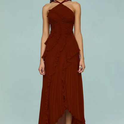 Icone™ RuffleDress - Elegant Stråleglans Luksus Ruffle Kjole