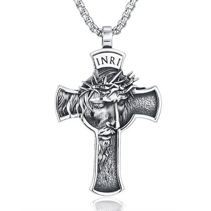 Jewelance™ CrossNecklace: INRI Kristent Kors Halskjede