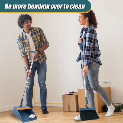 Cleaner Pro° FlexibleBroom: Justerbar Langt Håndtag Nem Opbevaring Fleksibel Fejeblad