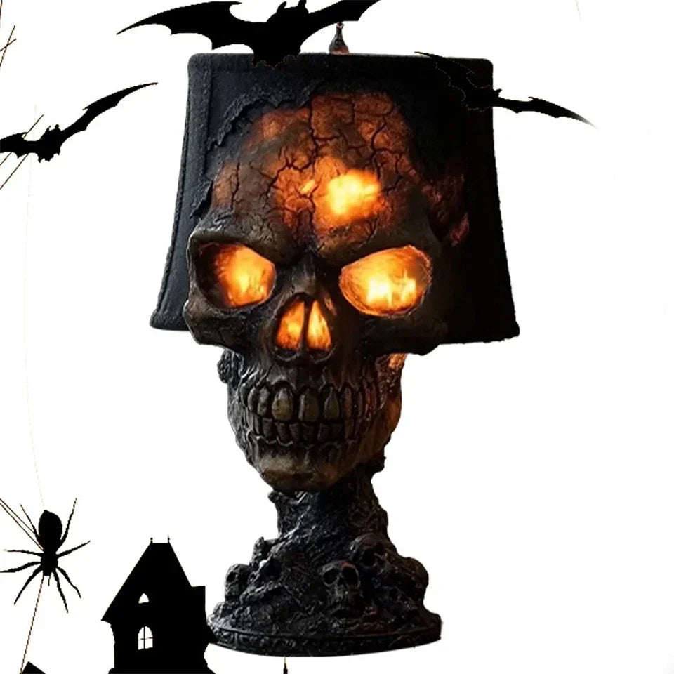 Ledsen™ SkullLamp: Gotisk Dekoration 3D Effekt Glød Dødningehoved Lampe