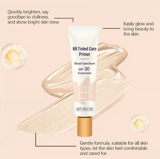 MoisturizerPrimer 1+1 GRATIS - Alt i ett BB-farget fuktighetskrem, primer og solkrem