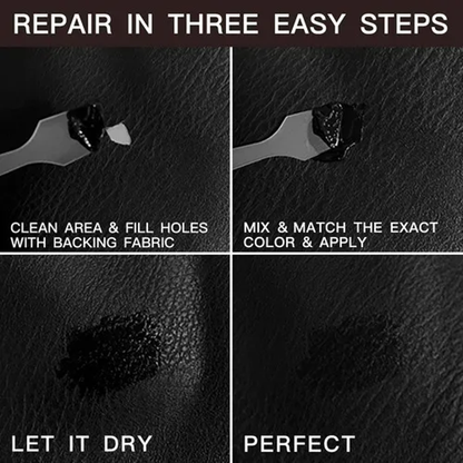 LeatherRepair 1+1 GRATIS: Multi-Overflade Restaurering Og Beskyttelse Læder Reparationssæt