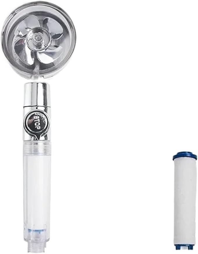 Borhe® SpinShower: 360° Roterende Høytrykks Dusjhode