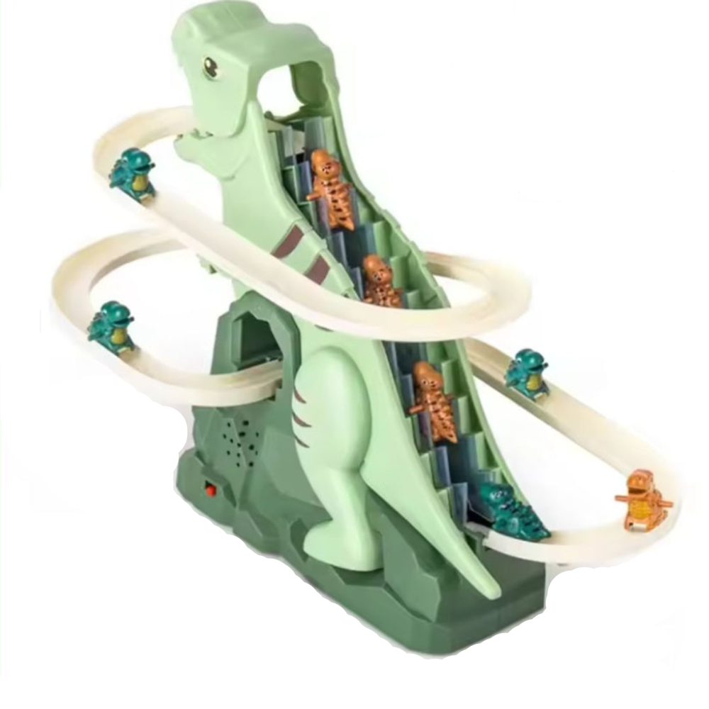 Kletshuts™ DinoSlide: Automatisk Dino Slide Spor Leketøy For Barn