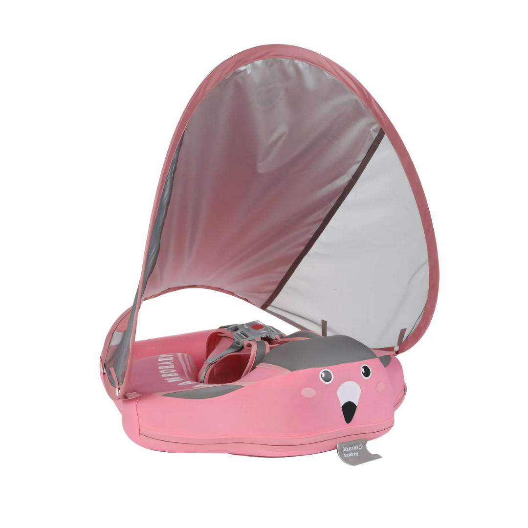 Kletshuts™ BabyFloat: Babybassengflyter med innebygd solskjerm