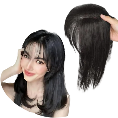 Rose® WigBangs 1+1 GRATIS: Sømløs Parykk Med Naturlig Utseende Panneluggforlengelser