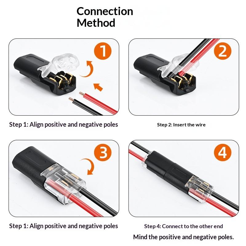 SolderlessConnector 10+10 GRATIS - Hurtigt Sikker Forbindelse Loddefri Tråd Splejs Stik