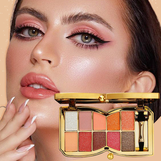 GlitterEyeshadow 1+1 GRATIS: Skinnende Glitterfarge Øyenskyggepalett