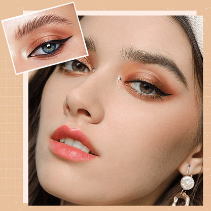 GlitterEyeshadow 1+1 GRATIS: Skinnende Glitterfarge Øyenskyggepalett