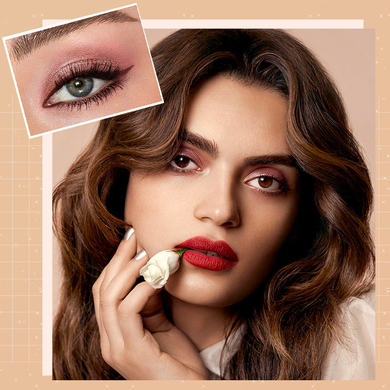 GlitterEyeshadow 1+1 GRATIS: Skinnende Glitterfarge Øyenskyggepalett