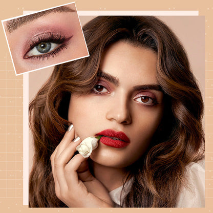 GlitterEyeshadow 1+1 GRATIS: Skinnende Glitterfarge Øyenskyggepalett