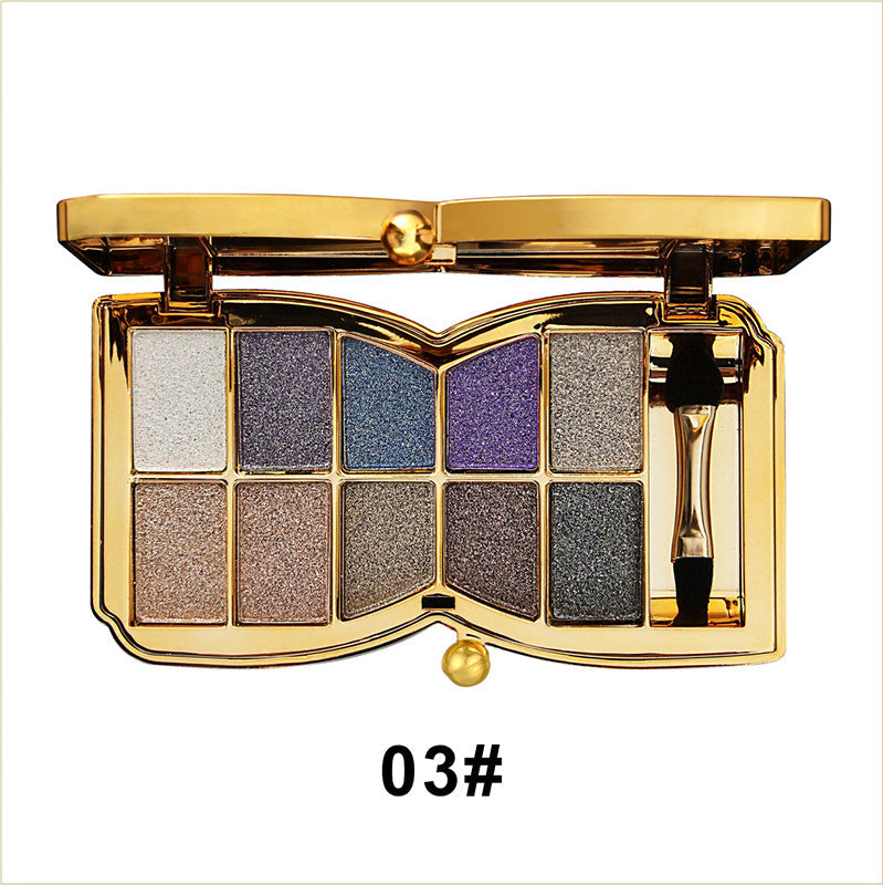 GlitterEyeshadow 1+1 GRATIS: Skinnende Glitterfarge Øyenskyggepalett