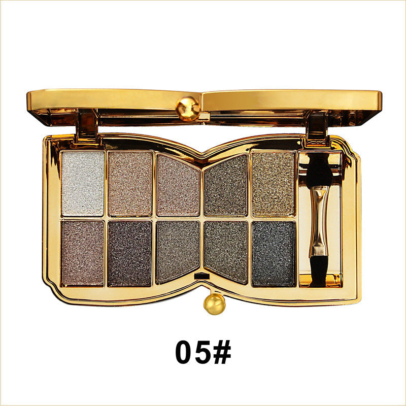 GlitterEyeshadow 1+1 GRATIS: Skinnende Glitterfarge Øyenskyggepalett