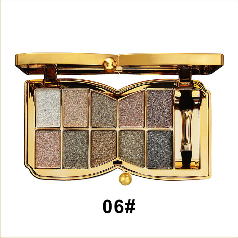 GlitterEyeshadow 1+1 GRATIS: Skinnende Glitterfarge Øyenskyggepalett