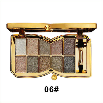 GlitterEyeshadow 1+1 GRATIS: Skinnende Glitterfarge Øyenskyggepalett