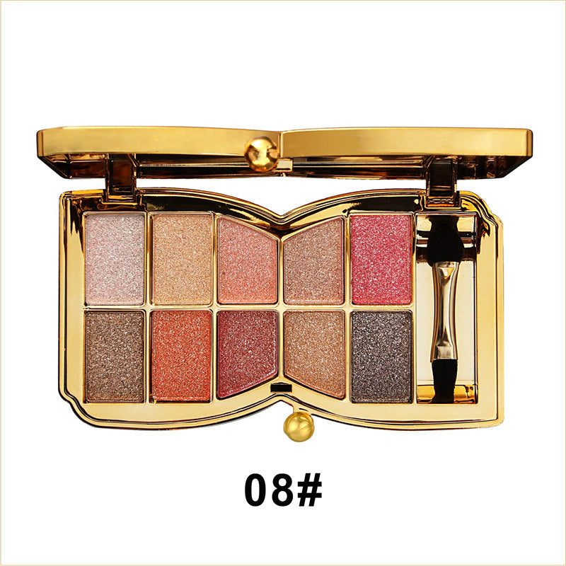 GlitterEyeshadow 1+1 GRATIS: Skinnende Glitterfarge Øyenskyggepalett