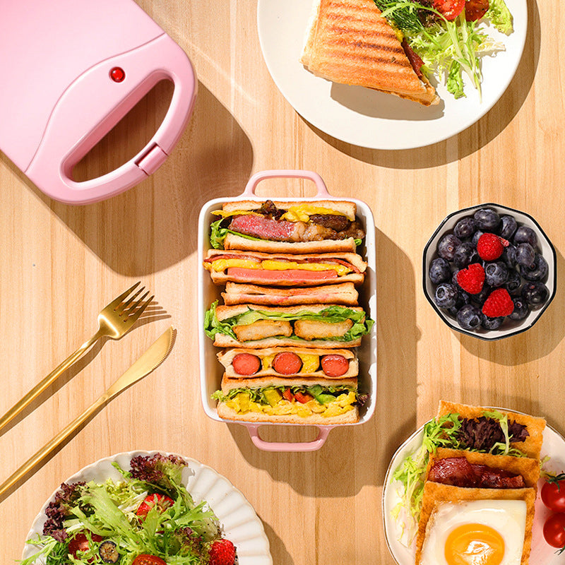 Globetrek° SandwichMaker: Mini Elektrisk Morgenmat Brødrister Og Sandwichbaker