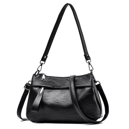 Icone™ CasualBag: Elegant, Avslappet Og Romslig Crossbody- Og Skulderveske
