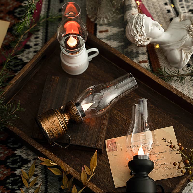Ledsen™ VintageLamp 1+1 GRATIS: Vintage LED Petroleumslampe Med Flimrende Flamme