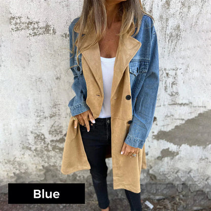 Icone™ LongCoat: Mellomlang Trenchcoat Med Stilfull Krage Og Lommer