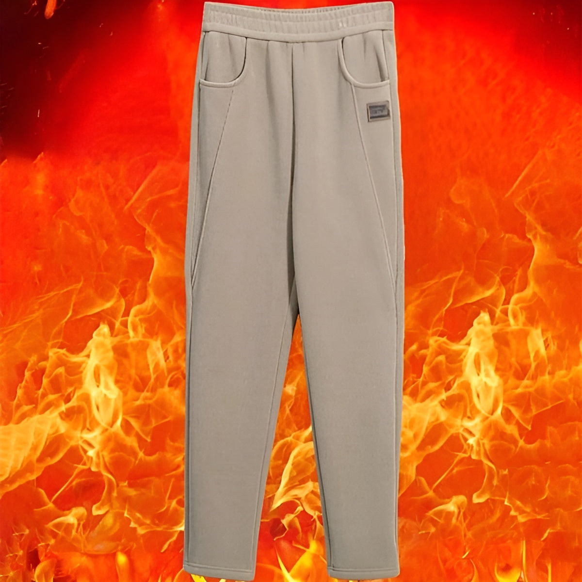 Icone™ WarmTrousers: Kvinder Stilfulde Høj Talje Slank Pasform Varme Bukser