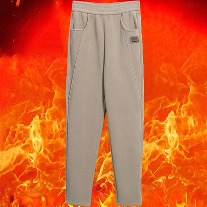 Icone™ WarmTrousers: Kvinder Stilfulde Høj Talje Slank Pasform Varme Bukser