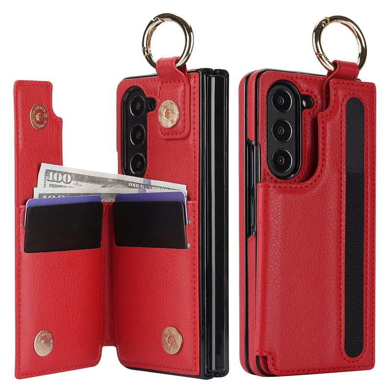 Icone™ FoldingCase: 3-i-1 Sammenleggbart Telefon-, Kort- og Lommeboketui