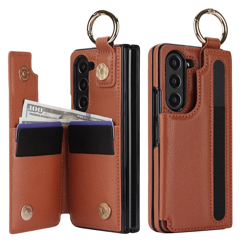 Icone™ FoldingCase: 3-i-1 Sammenleggbart Telefon-, Kort- og Lommeboketui
