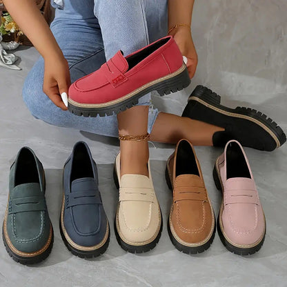Happy™ WomenShoes: Tykke Såle Loafers Til Kvinner