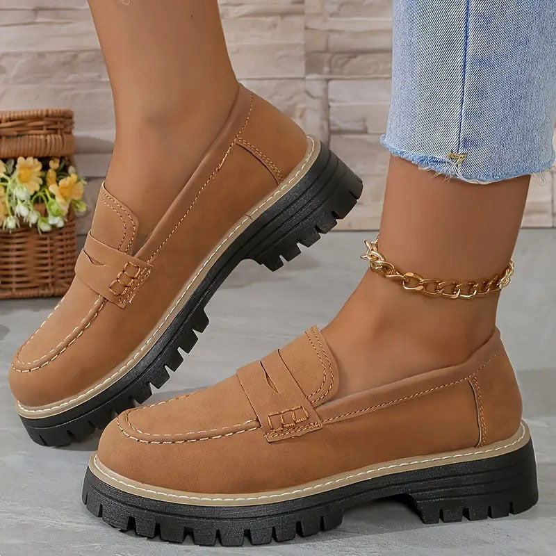 Happy™ WomenShoes: Tykke Såle Loafers Til Kvinner