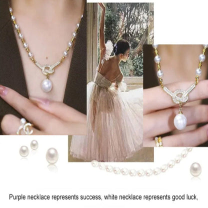 Jewelance™ PearlNecklace 1+1 GRATIS: Kvinners elegante perlehalskjede