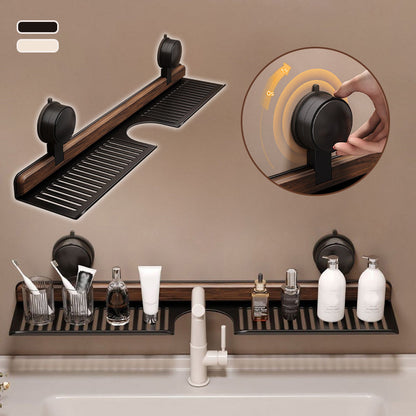 GlideHold® BathroomRack: Moderne Sugefunksjon Baderomsstativ Med U-spordesign