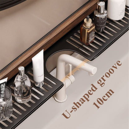 GlideHold® BathroomRack: Moderne Sugefunksjon Baderomsstativ Med U-spordesign