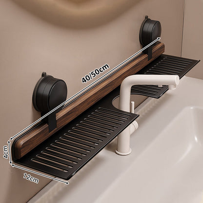 GlideHold® BathroomRack: Moderne Sugefunksjon Baderomsstativ Med U-spordesign