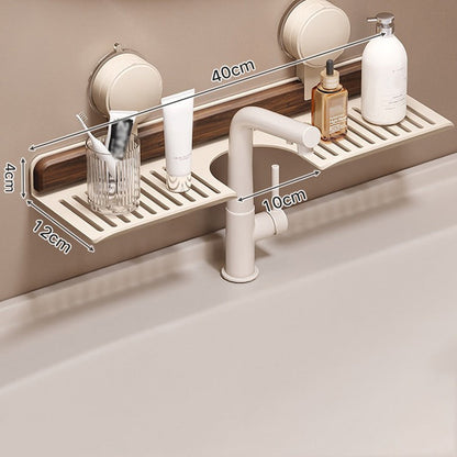 GlideHold® BathroomRack: Moderne Sugefunksjon Baderomsstativ Med U-spordesign