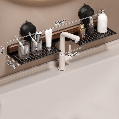 GlideHold® BathroomRack: Moderne Sugefunksjon Baderomsstativ Med U-spordesign