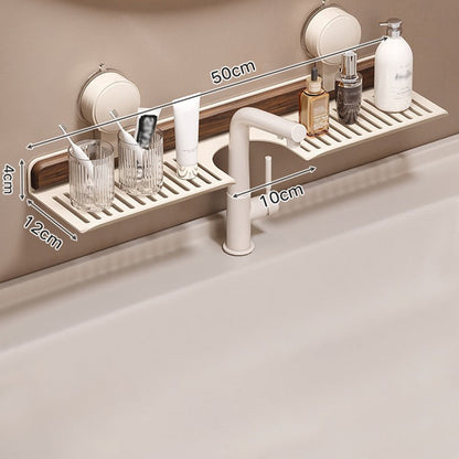 GlideHold® BathroomRack: Moderne Sugefunksjon Baderomsstativ Med U-spordesign