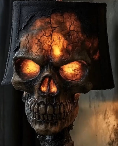 Ledsen™ SkullLamp: Gotisk Dekoration 3D Effekt Glød Dødningehoved Lampe