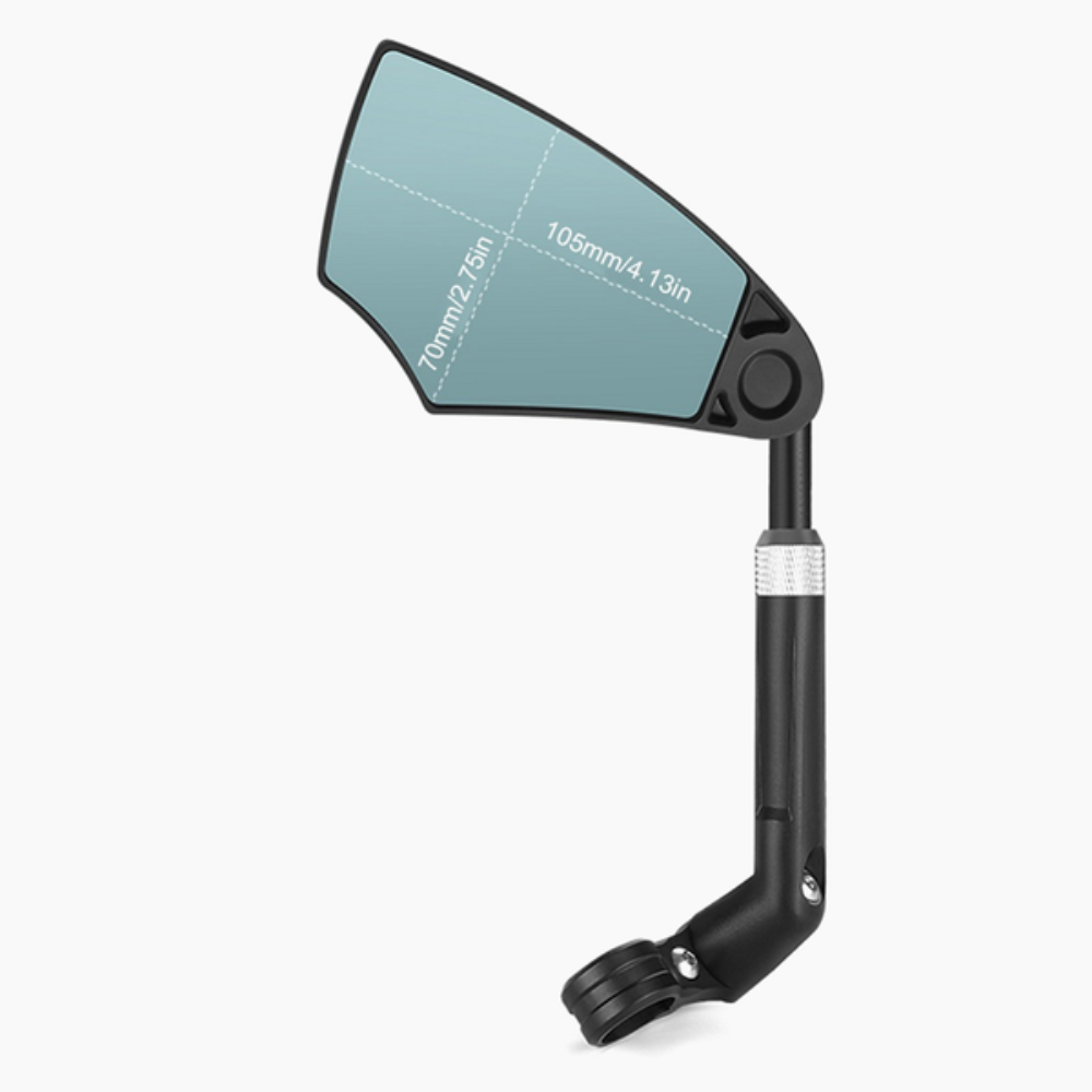 CyclingMirrors 1+1 GRATIS: Slitesterkt 360° Roterbart Bredt Synsfelt Antirefleks Sykkelspeil