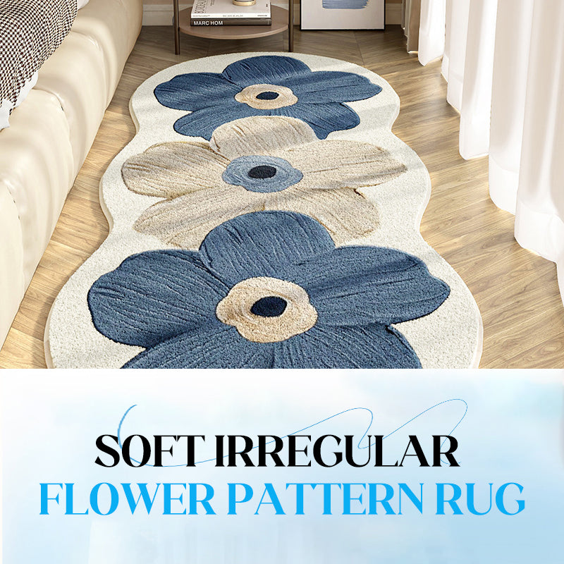 FloralRug - Luksuriøs Blød Stilfuld Elegant Blomsterdesign Tæppe