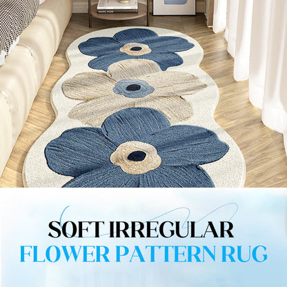 FloralRug - Luksuriøs Blød Stilfuld Elegant Blomsterdesign Tæppe